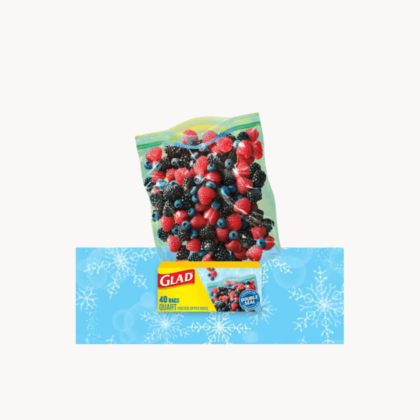 Glad Freezer Zipper storage bags 40ct