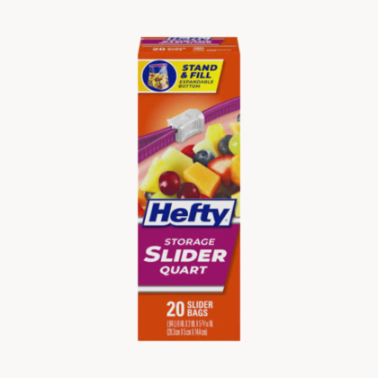 Hefty Slider quart Storage bags 40ct