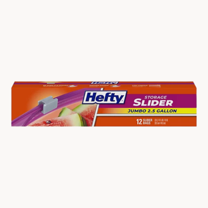 Hefty Slider Bag Jumbo storage bags 12c
