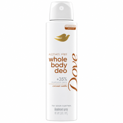 Dove Whole Body Deo Spray Coconut + Vanilla