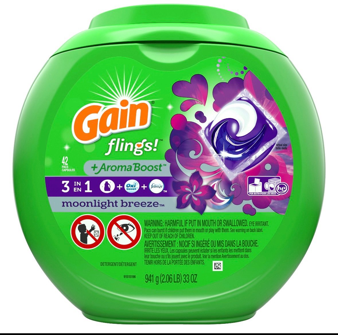 Gain Flings 4-in-1 Moonlight laundry detergent - Image 3