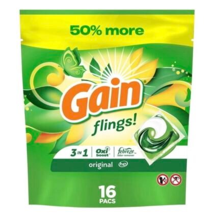 Gain Flings original laundry detergent 16ct