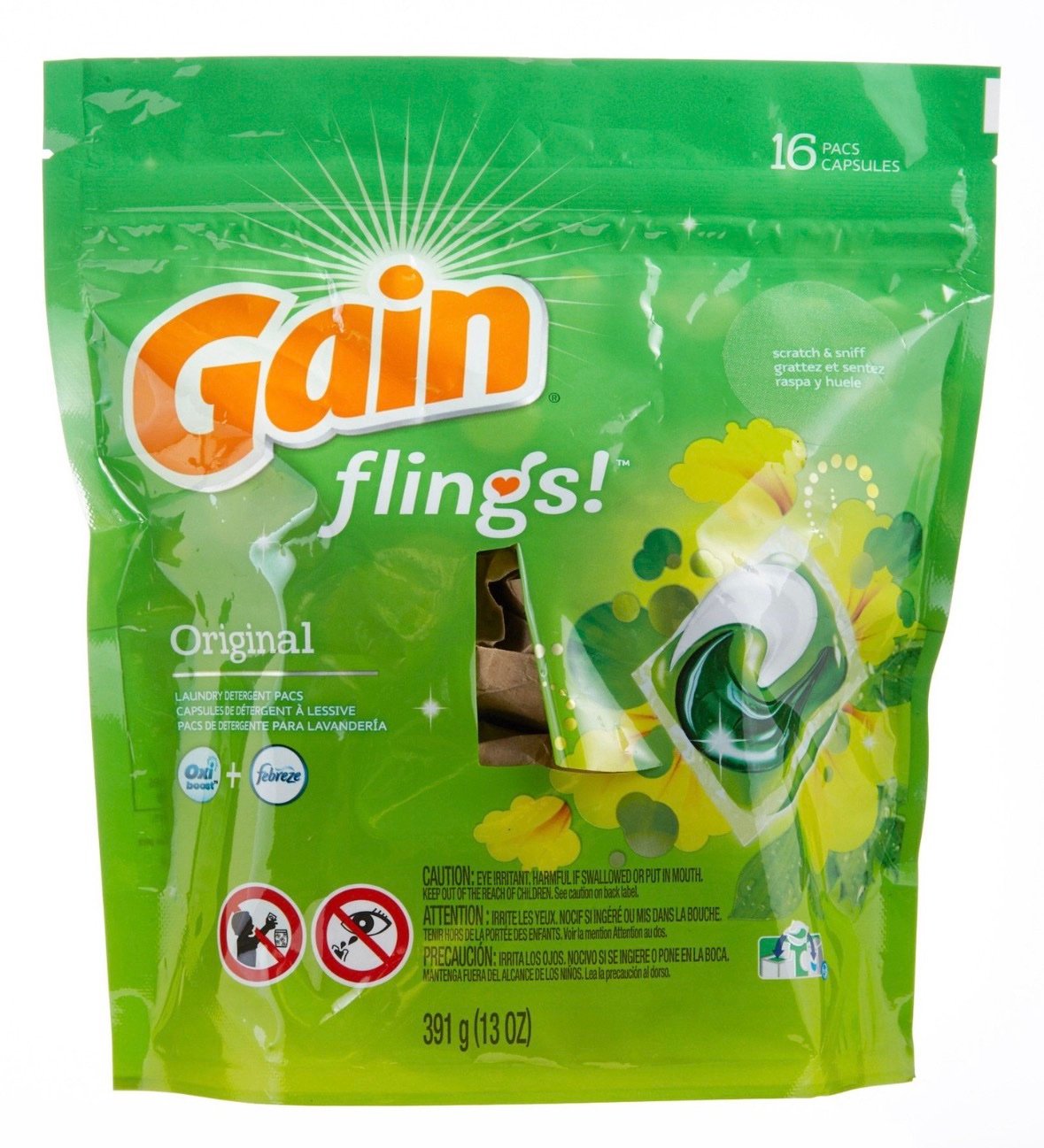 Gain Flings original laundry detergent 16ct - Image 2