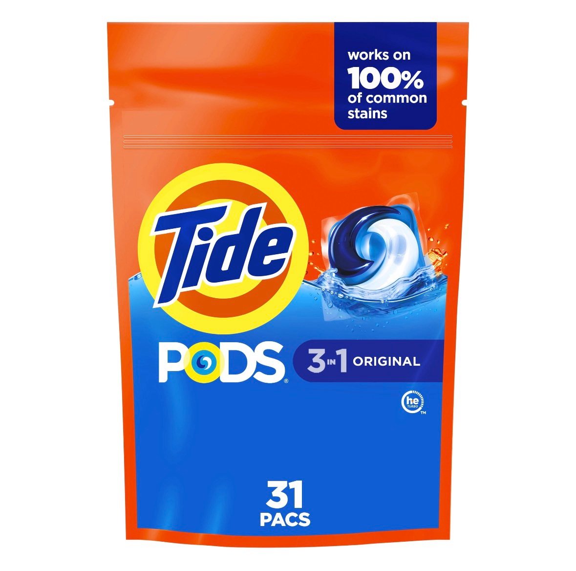 Tide PODS Laundry Detergent 31 Pacs, Original