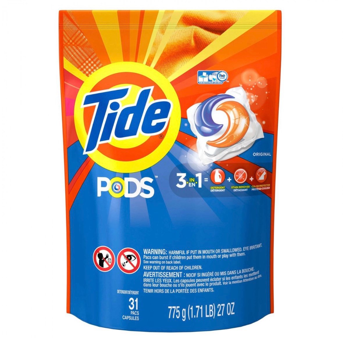 Tide PODS Laundry Detergent 31 Pacs, Original - Image 2