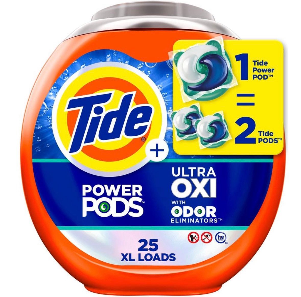 Tide PODS Oxi power Laundry Detergent 25 xlPacs - Image 2