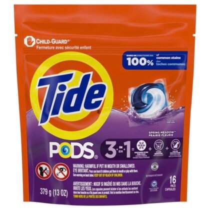 Tide PODS Laundry Detergent 16ct , Spring Meadow